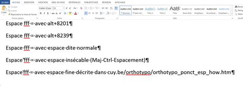 Illustration schématique montrant la différence entre une espace normale et une espace insécable pour lier des mots ou des symboles.