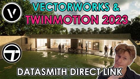 Schéma illustrant le flux de données entre Vectorworks et Twinmotion via Datasmith Direct Link