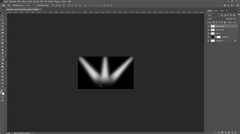 Exemple d'une image avec un effet de projecteur appliqué dans Photoshop.