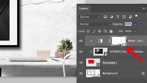 Illustration de l'utilisation du mode Obscurcir avec un masque d'écrêtage
