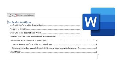Exemple de création d'une table des matières dans Scribus