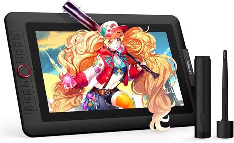 Photo de la tablette XP-Pen Artist 13.3 Pro avec son stylet et ses accessoires