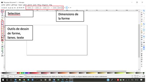 Fenêtre Propriétés du document dans Inkscape