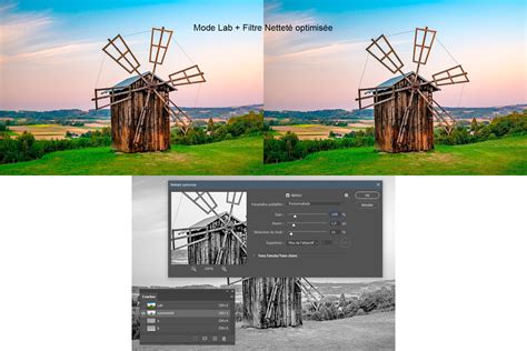 Comparaison visuelle de la netteté des éléments d'interface sur un écran HiDPI avec et sans prise en charge.