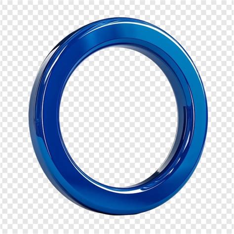 Illustration d'un simple anneau bleu géométrique en format vectoriel