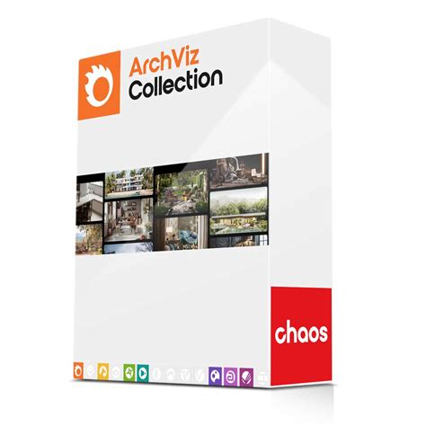 Logo de la Chaos Collection et liste des logiciels inclus.