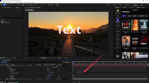 Exemple d'interface After Effects montrant l'application de l'expression 'wiggle' à la propriété Position