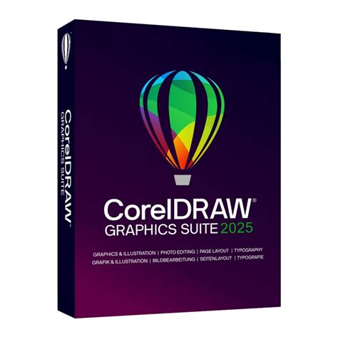 Interface de CorelDRAW Graphics Suite sur Mac avec un design moderne