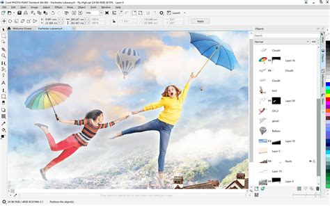 Interface de collaboration de CorelDRAW.app montrant des annotations sur une illustration